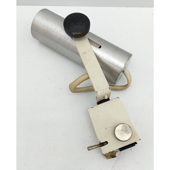 1970s Lightolier Track Light Heads Brushed Aluminum Cylinder White Trim - Picture 1 of 13